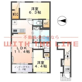 Light snow【201号号室】の間取り