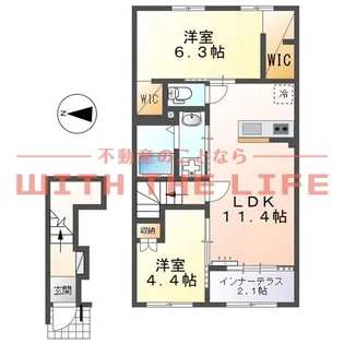 Light snow【202号号室】の間取り