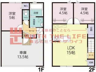 HOOKED HOUSE 一條【A-3号号室】の間取り