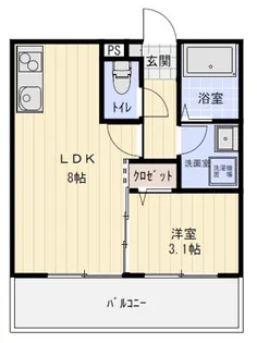 ネブラスカイ【202号号室】の間取り