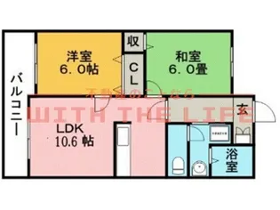 メゾンフルール【A103号号室】の間取り