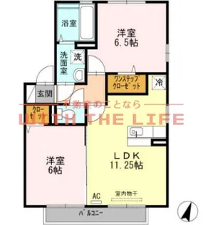 ヴァイセガルテン【101号号室】の間取り