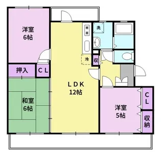 ファミール合川3番館【102号号室】の間取り
