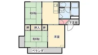 アーバンライフ旗崎【202号号室】の間取り