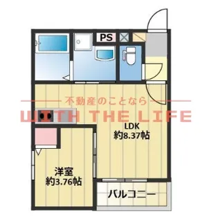 AIMER花畑南【1階】の間取り