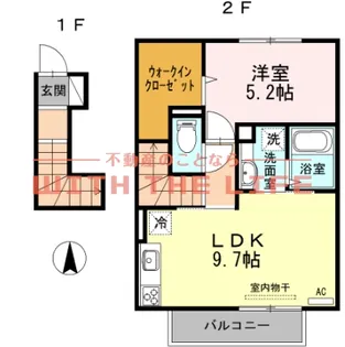 ヴァン・テ・アン【206号号室】の間取り