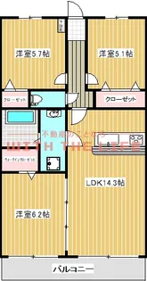 3LDKの間取り画像
