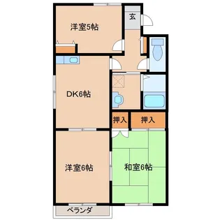 セフィラ南【B203号号室】の間取り