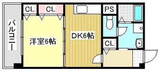 栗木第8ビル【206号号室】の間取り