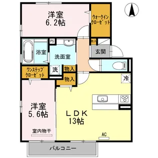 ビストロ【202号号室】の間取り