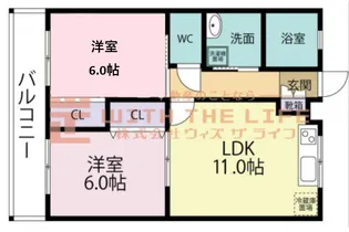 カンファート三潴 【103号号室】の間取り