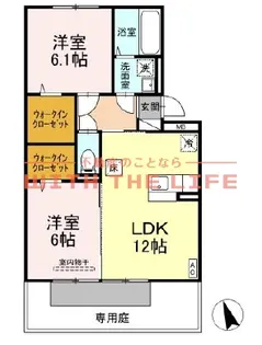 グランメール【102号号室】の間取り