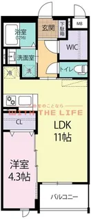 サクスィード久留米西【106号号室】の間取り