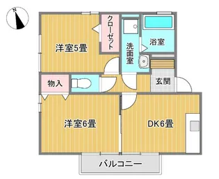 バッキンガムパレス【B207号号室】の間取り