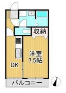 第2コーポ江頭【101号号室】の間取り