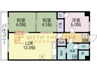 若林ビル【703号号室】の間取り
