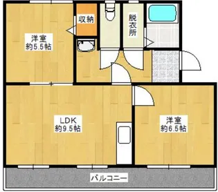コンチェルト東合川【Ⅱ105号号室】の間取り