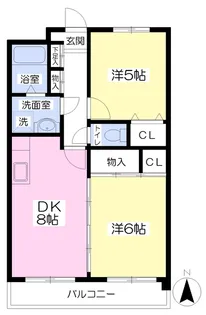 GRANVIA(グランピア)東合川【202号号室】の間取り