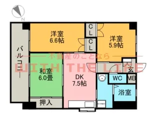 北野ガーデンコート【301号号室】の間取り