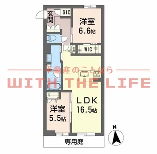 シャーメゾンレジデンス夜明【304号号室】の間取り