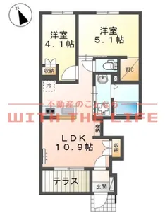 パドレムールトメスク【101号号室】の間取り