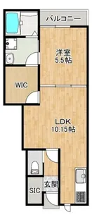 L-bloom東櫛原【105号号室】の間取り