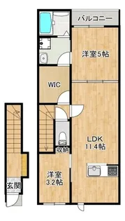 L-bloom東櫛原【205号号室】の間取り