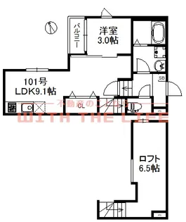 ポラリス久留米West 【101号号室】の間取り