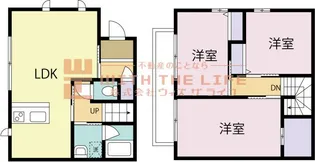 福岡県久留米市東合川町【一戸建】の間取り