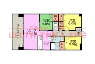 アルファフレシア久留米駅前【704号号室】の間取り