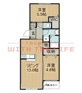 Lstyle筑後【302号号室】の間取り