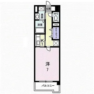 ユウメイトビル【304号号室】の間取り