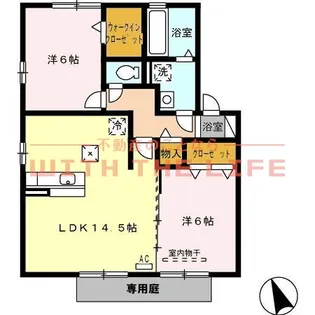 アルル【A102号号室】の間取り