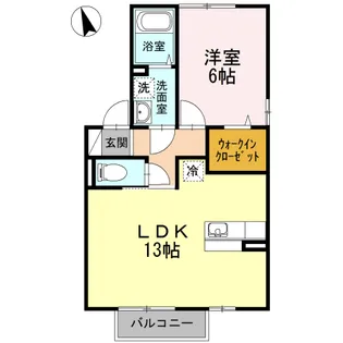 レジデンスTamaya(レジデンスタマヤ)【C213号号室】の間取り