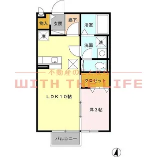 アークヴィラ【102号号室】の間取り