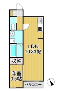 BRAVE BASE REA Ⅱ【102号号室】の間取り