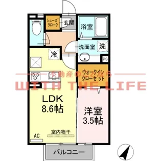 ルーチェ・チアラ【203号号室】の間取り