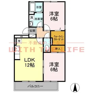 マーサ・リヴェール【Ⅱ303号号室】の間取り