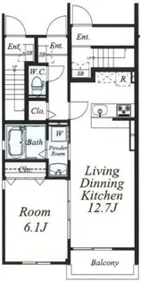 コーエーアビタシオン【106号号室】の間取り
