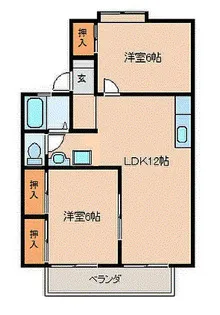 セジュール89【202号号室】の間取り