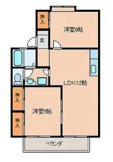 セジュール89【102号号室】の間取り