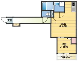 GAIA櫛原【103号号室】の間取り