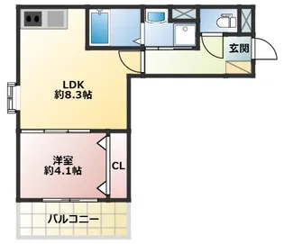Riva鳥栖本町【303号号室】の間取り