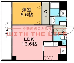 レジデンス東櫛原【601号号室】の間取り