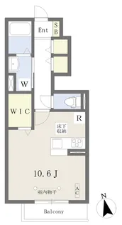 プレミエール【B105号号室】の間取り