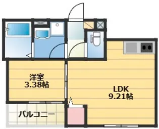GAIA櫛原【101号号室】の間取り