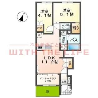 indigoblue【103号号室】の間取り