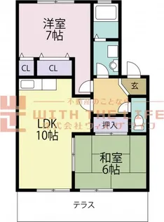 サンウイングⅡ【207号号室】の間取り