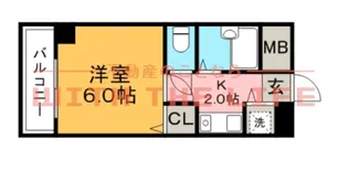 ダイナコート久留米レジックス【502号号室】の間取り