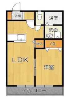 ビオス広川【C-103-号室】の間取り